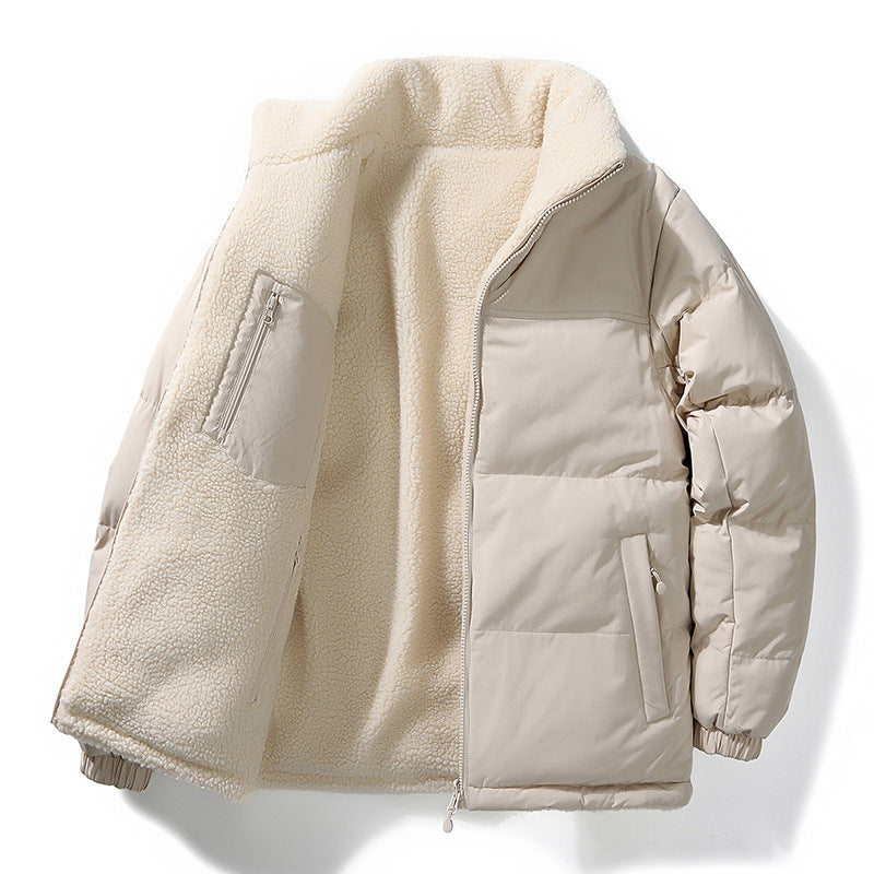 Women's Quilted Jacket with Lining and Pockets - Warm Winter Jacket