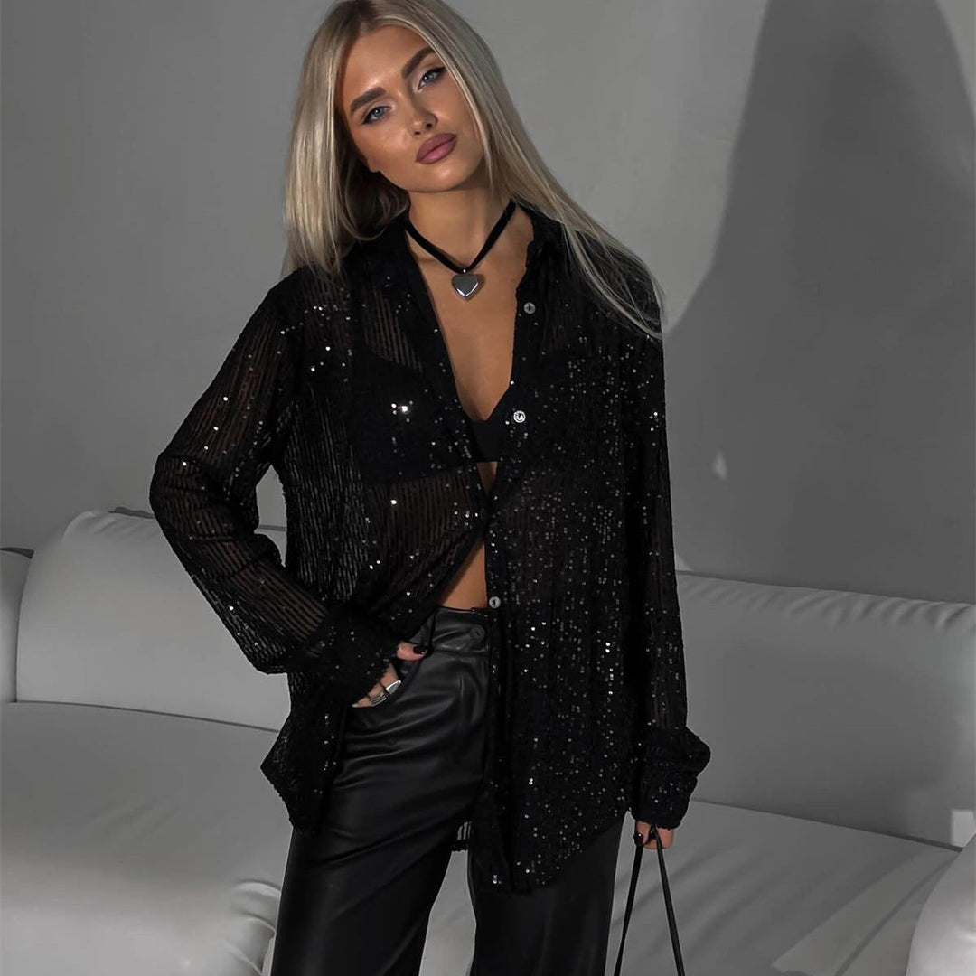 Women's Sparkling Plus-Size Blouse
