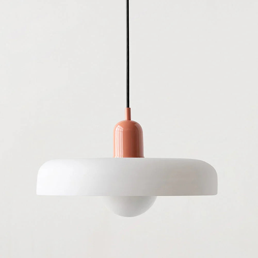 Kiki's Way | Stained Glass Pendant Light – Brass Finish, G9