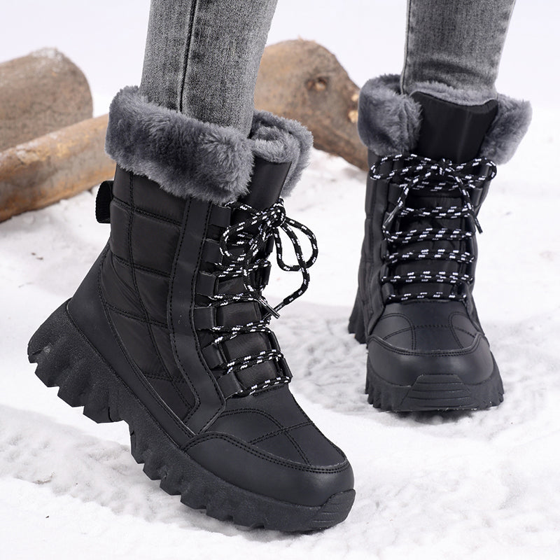 Women's Thermal Winter Boots with Insulating Lining and Non-Slip Sole