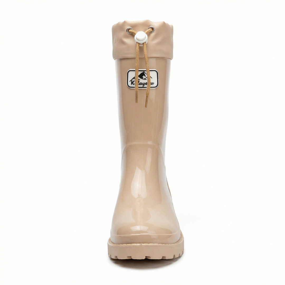Women's Premium and Stylish Rubber Boots with Adjustable Lacing System