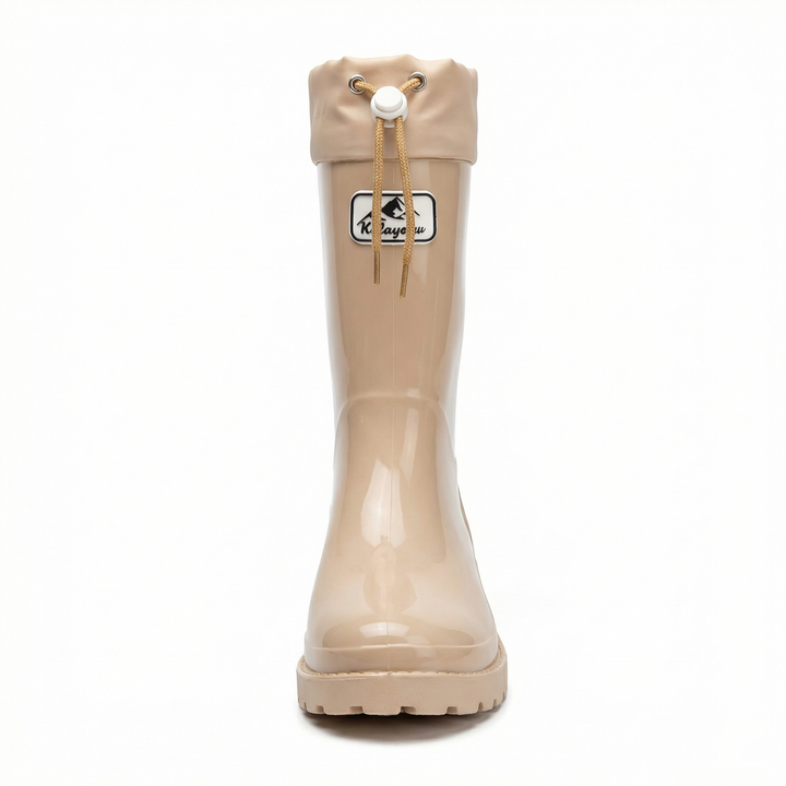 Women's Premium and Stylish Rubber Boots with Adjustable Lacing System