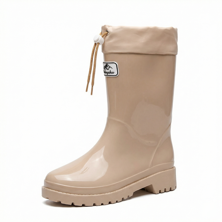 Women's Premium and Stylish Rubber Boots with Adjustable Lacing System