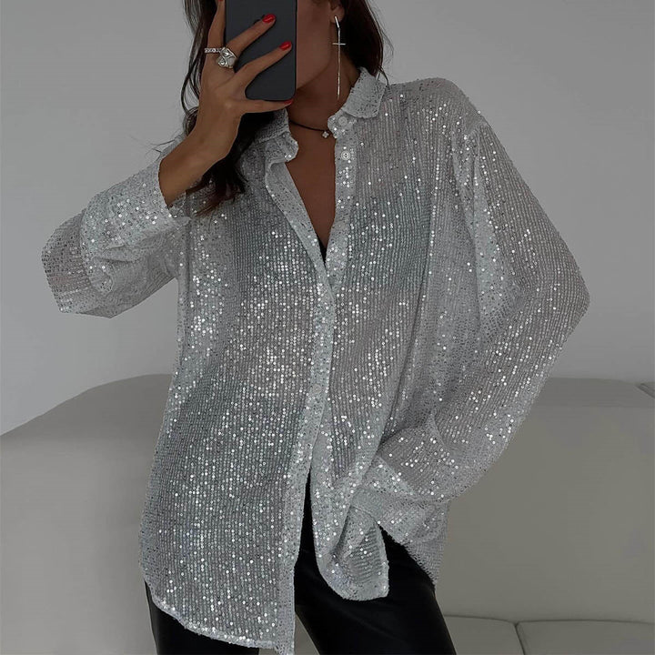 Women's Sparkling Plus-Size Blouse
