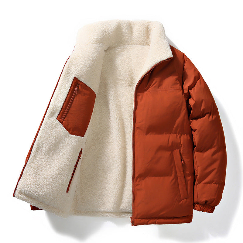 Women's Quilted Jacket with Lining and Pockets - Warm Winter Jacket