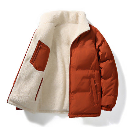 Women's Quilted Jacket with Lining and Pockets - Warm Winter Jacket
