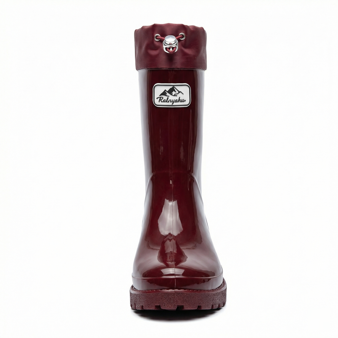 Women's Premium and Stylish Rubber Boots with Adjustable Lacing System
