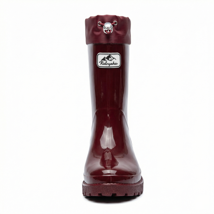 Women's Premium and Stylish Rubber Boots with Adjustable Lacing System