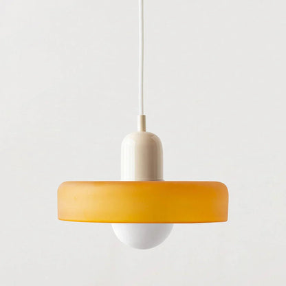Kiki's Way | Stained Glass Pendant Light – Brass Finish, G9