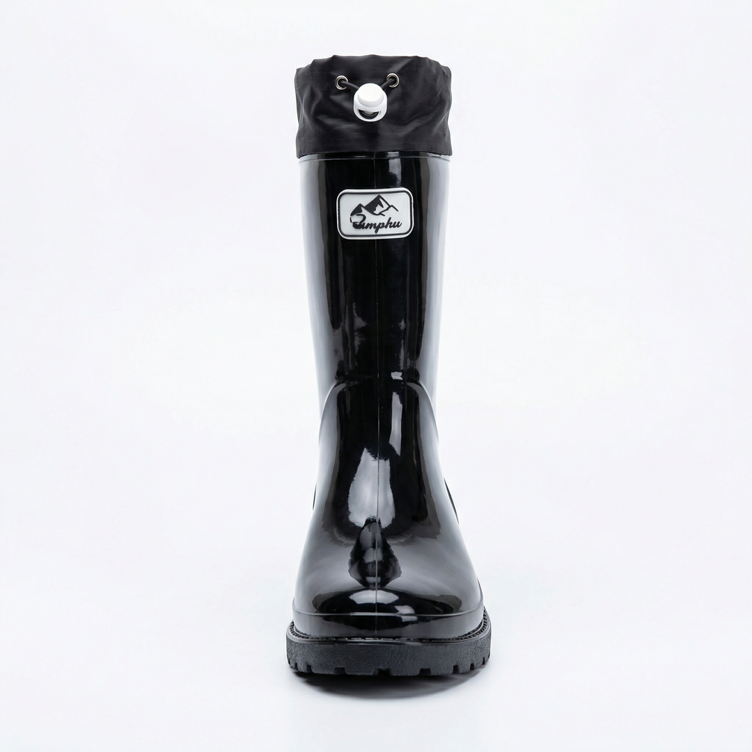 Women's Premium and Stylish Rubber Boots with Adjustable Lacing System