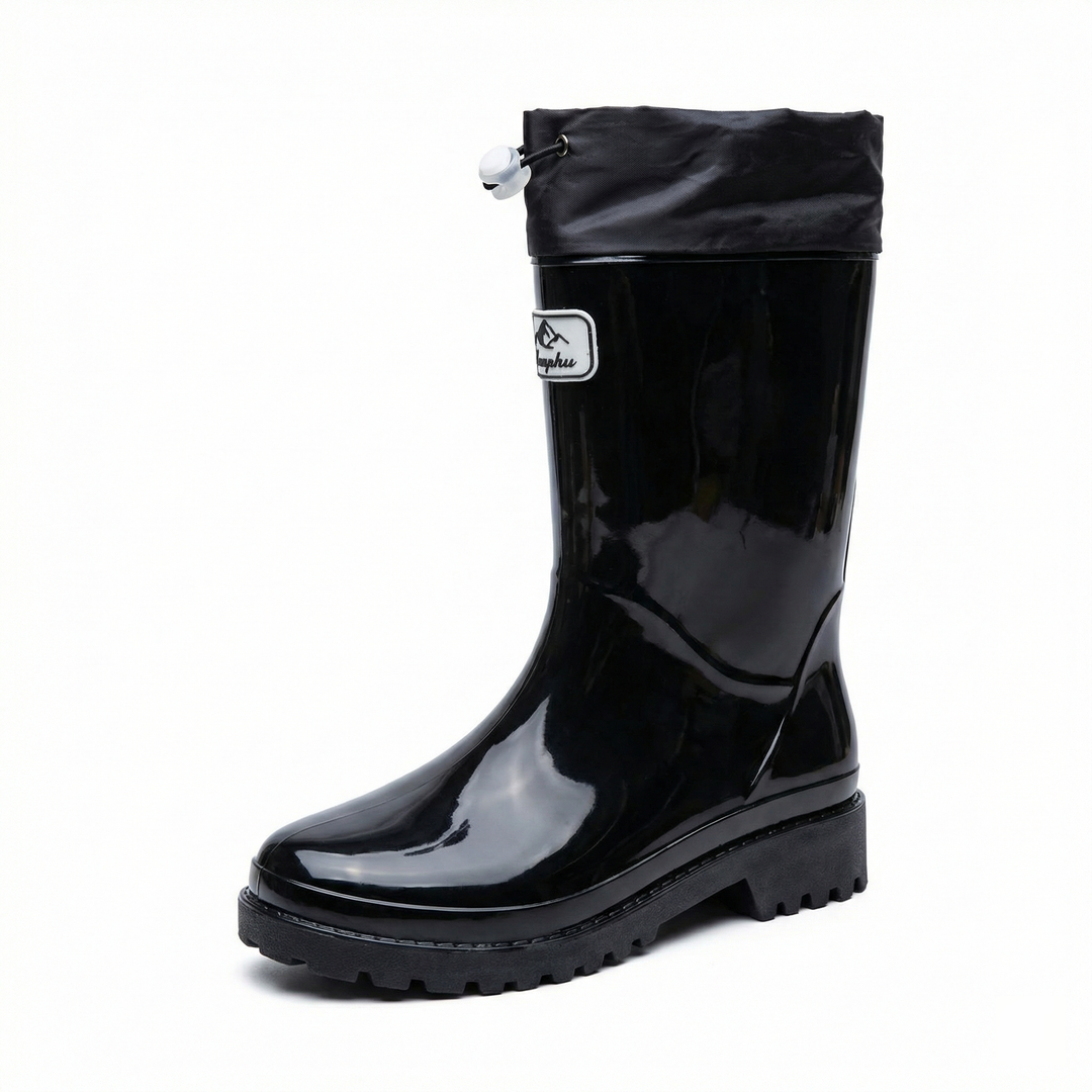 Women's Premium and Stylish Rubber Boots with Adjustable Lacing System