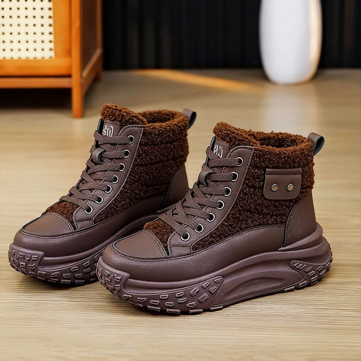 Fleece-Lined Winter Snow Boots for Women