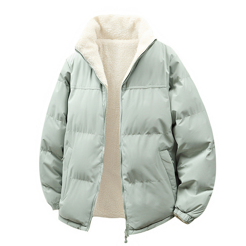 Women's Quilted Jacket with Lining and Pockets - Warm Winter Jacket