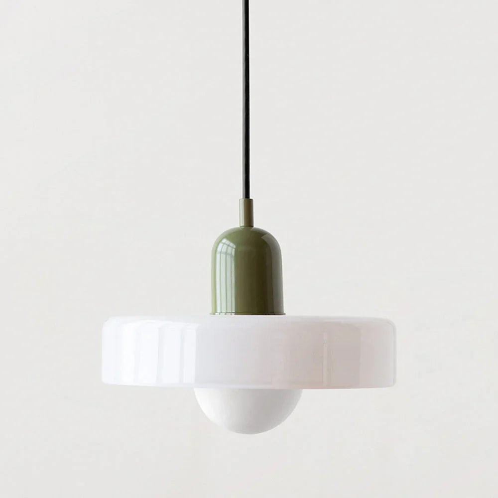 Kiki's Way | Stained Glass Pendant Light – Brass Finish, G9