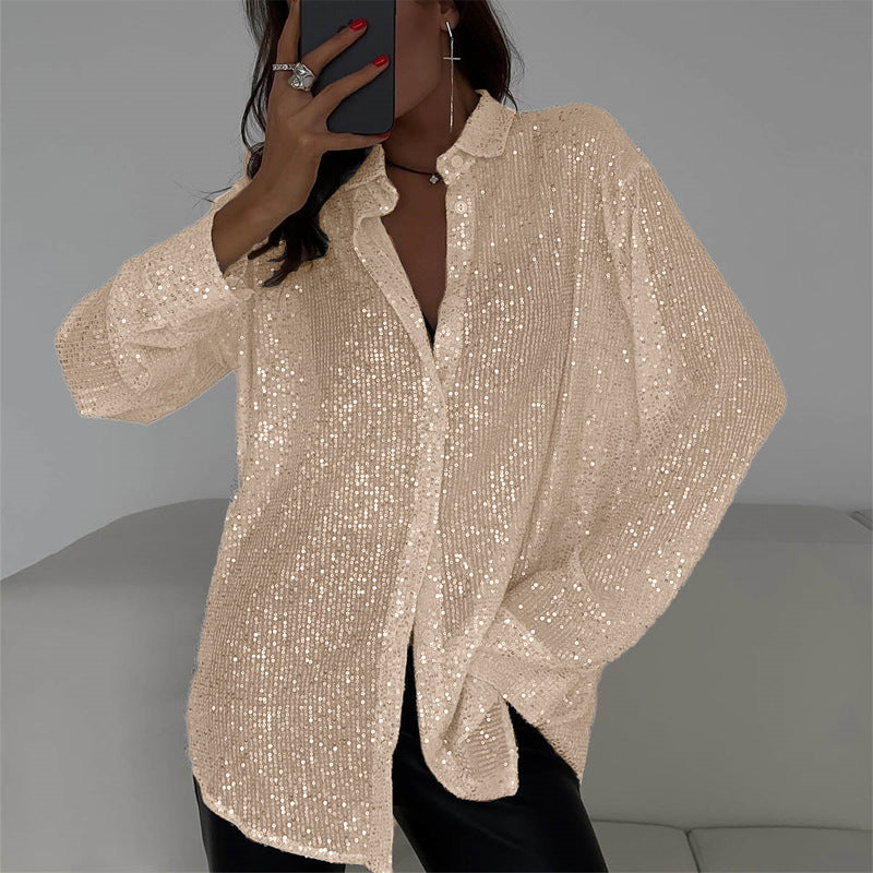 Women's Sparkling Plus-Size Blouse