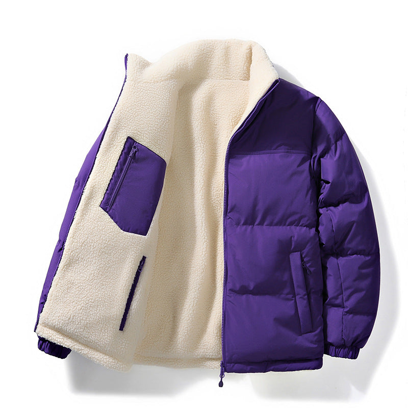 Women's Quilted Jacket with Lining and Pockets - Warm Winter Jacket