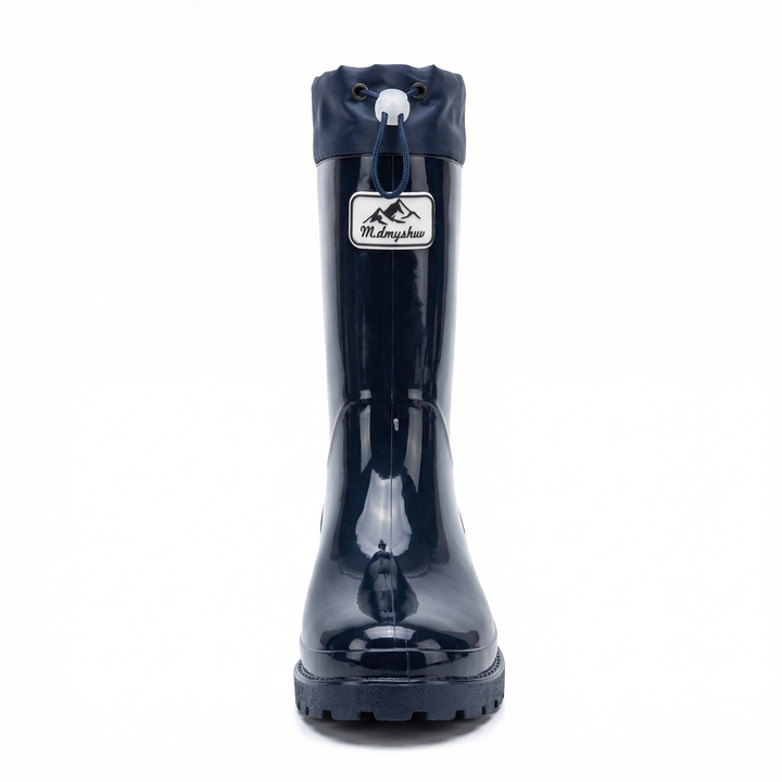 Women's Premium and Stylish Rubber Boots with Adjustable Lacing System