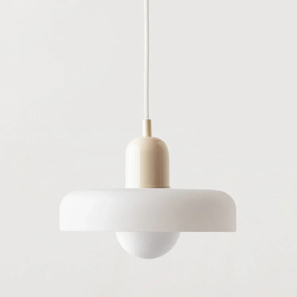 Kiki's Way | Stained Glass Pendant Light – Brass Finish, G9