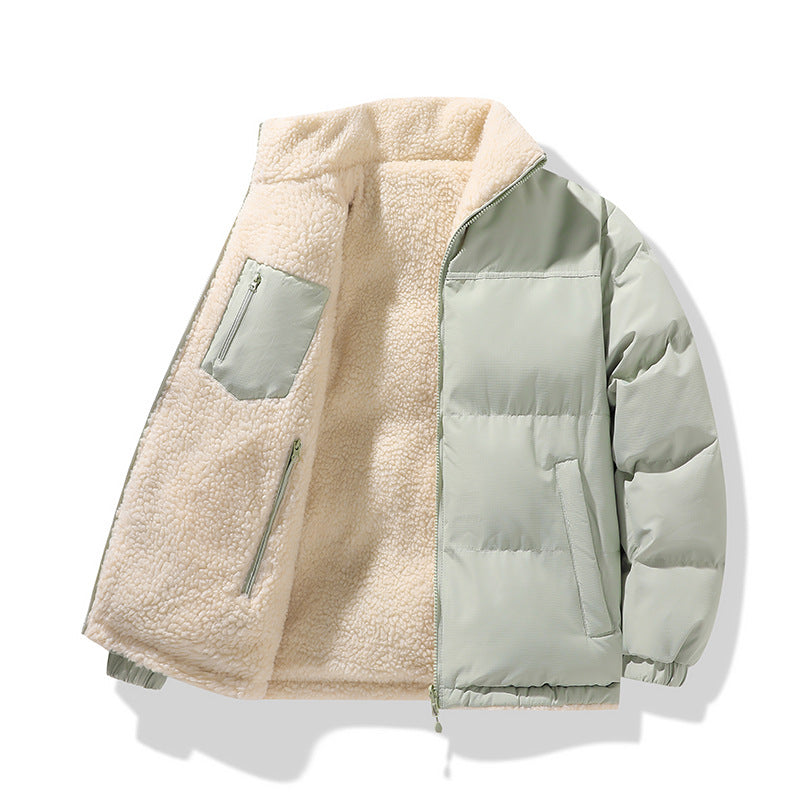 Women's Quilted Jacket with Lining and Pockets - Warm Winter Jacket