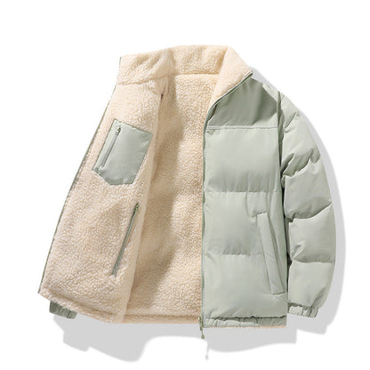 Women's Quilted Jacket with Lining and Pockets - Warm Winter Jacket