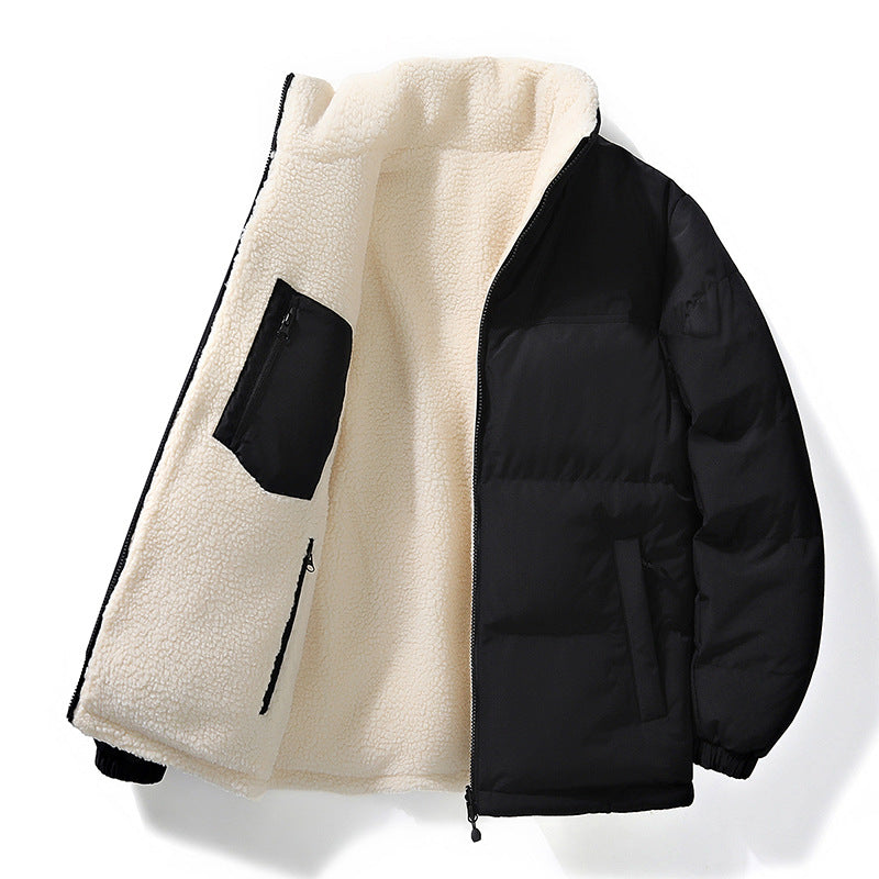 Women's Quilted Jacket with Lining and Pockets - Warm Winter Jacket