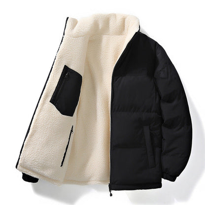 Women's Quilted Jacket with Lining and Pockets - Warm Winter Jacket