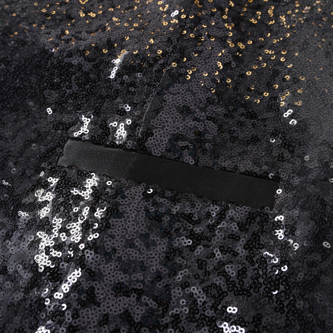 Men's Vest with Shimmering Sequins & Striking Look