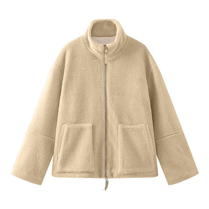 Women's Oversized Fleece Jacket - Soft, Warm & Casual