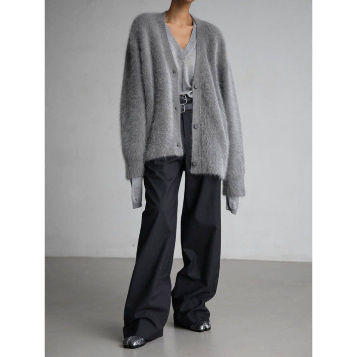 Women's Cozy Cardigan in Mohair