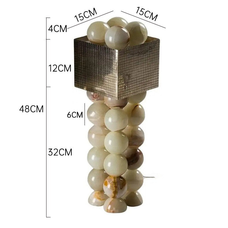 Kiki's Way | Arnor Jade Table Lamp – Metal Drum Shade