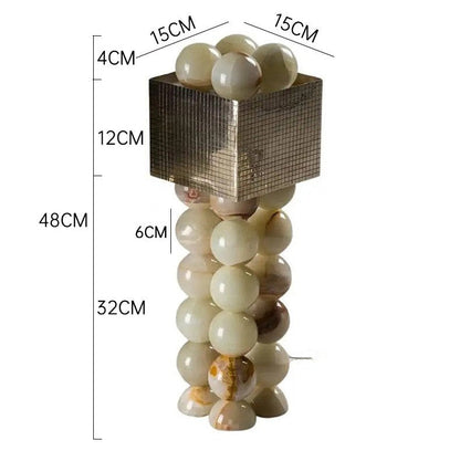 Kiki's Way | Arnor Jade Table Lamp – Metal Drum Shade