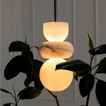 Kiki's Way | Zola Marble Pendant Light – Warm LED, 3 Sizes