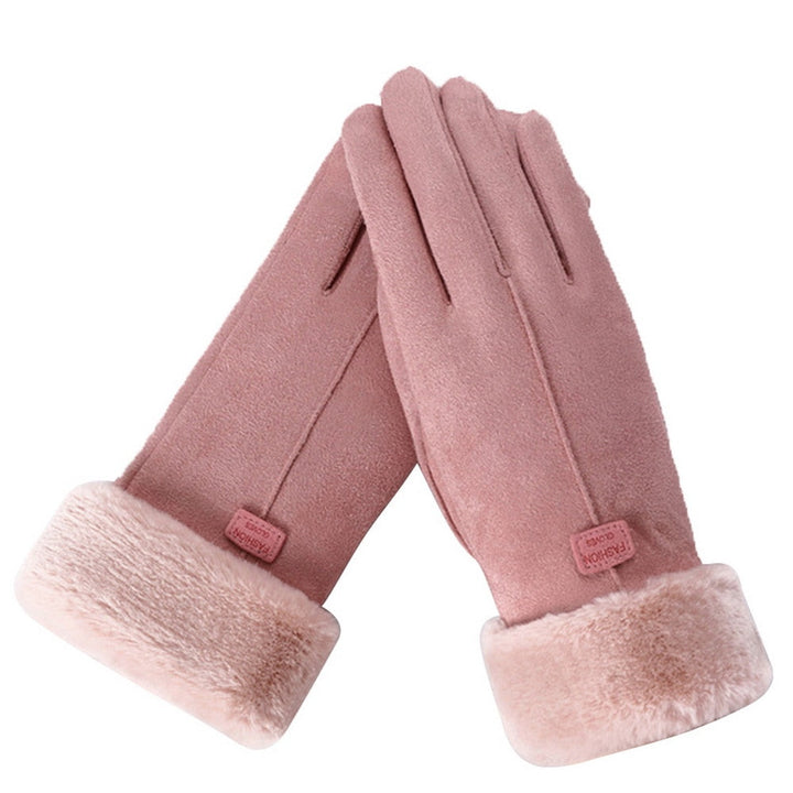 Chic and Stylish Winter Furry Gloves for Women
