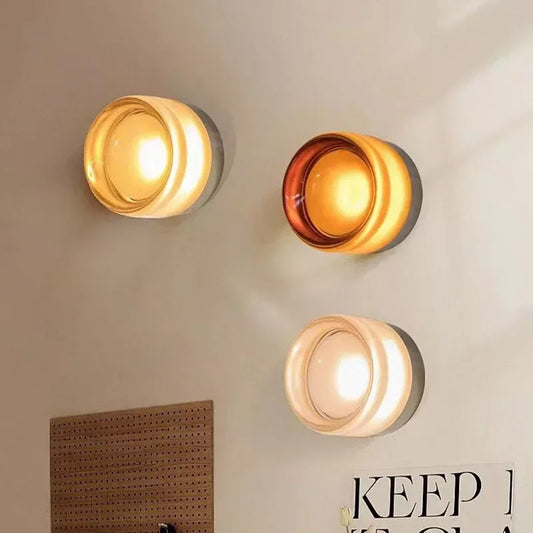 Kiki's Way | Acento Frosted Glass Wall Light – Warm White