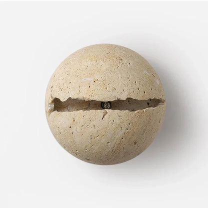Kiki's Way | Blake Travertine Wall Light – Round Disc, G4