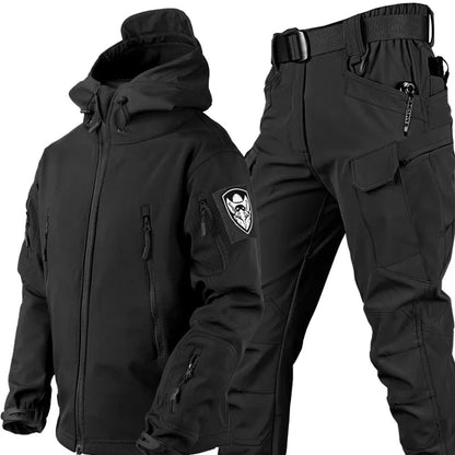 Men's Multifunctional Jacket with Fleece Lining and Zipper