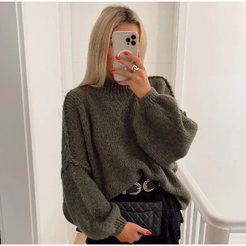 Fluffy Oversized Knit Sweater