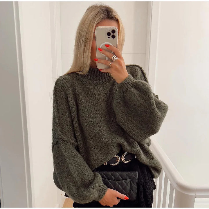 Fluffy Oversized Knit Sweater