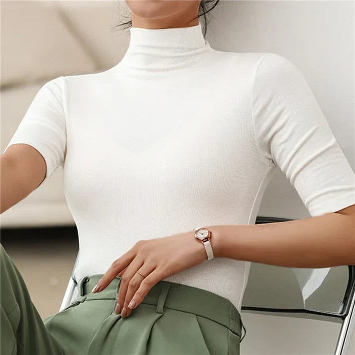 Ultra-Thin Seamless Turtleneck Sweater
