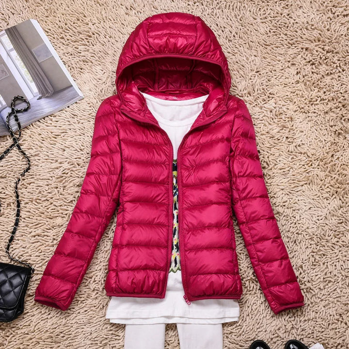 Ultra-Light Women's Down Jacket with Hood