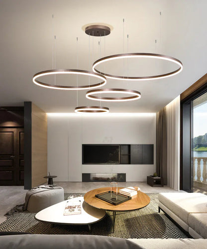 Kiki's Way | Fleur Ring Chandelier – Multi-Ring LED, Dimmable