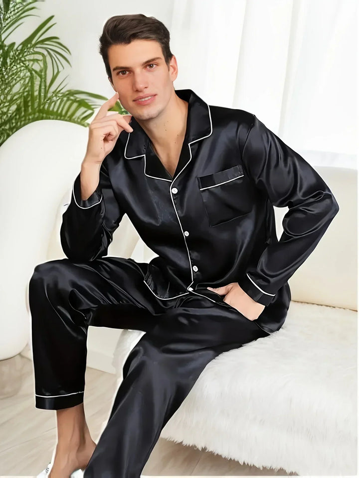 Men's Pajama Set in Satin