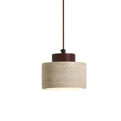 Kiki's Way | Janette Travertine Pendant Light – Cord Hung