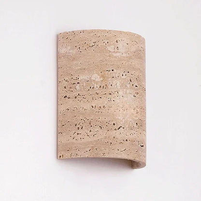 Kiki's Way | Azrel Travertine Wall Light – Up & Down, Frosted Glass