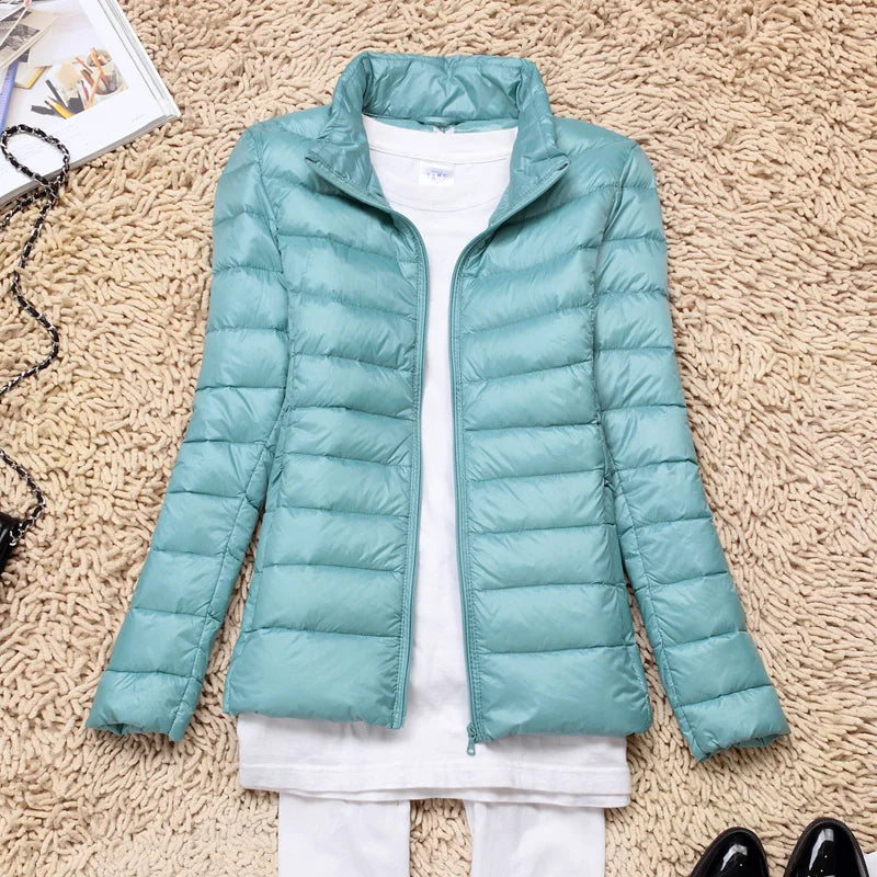 Ultra-Light Women's Down Jacket with Hood