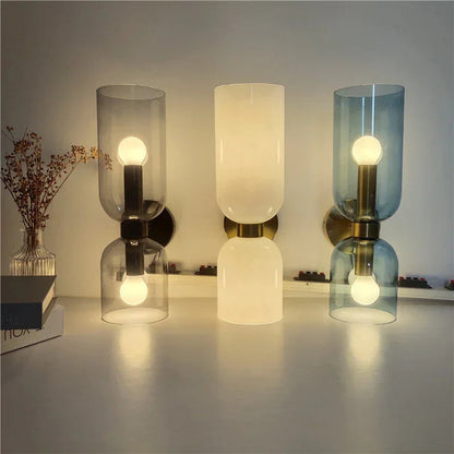 Kiki's Way | Bello Twin-Shade Wall Light – Glass & Iron, E14