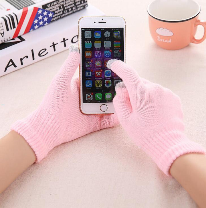Chic and Stylish Winter Furry Gloves for Women