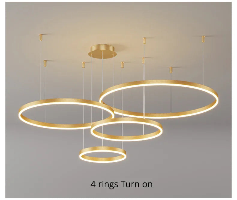 Kiki's Way | Fleur Ring Chandelier – Multi-Ring LED, Dimmable