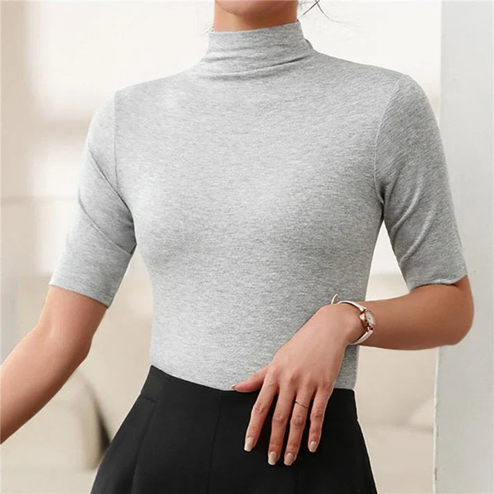 Ultra-Thin Seamless Turtleneck Sweater