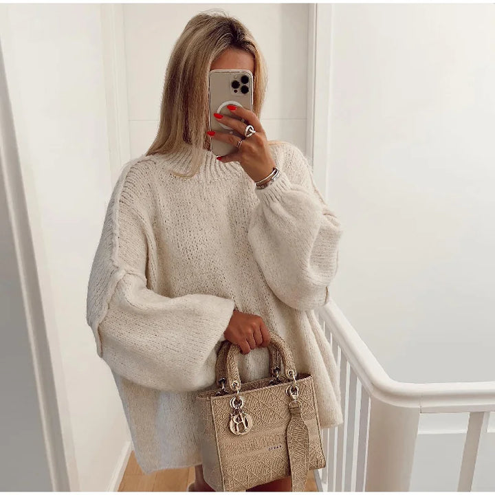 Fluffy Oversized Knit Sweater